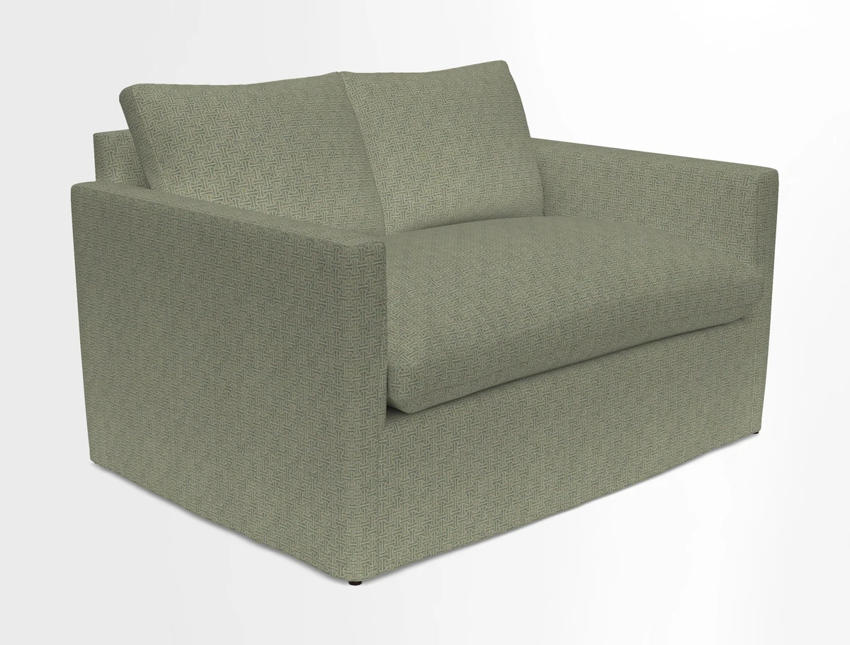 Heyshott 2 Seater Sofa in Two Tone Plain Biscuit. Loose cover option available
