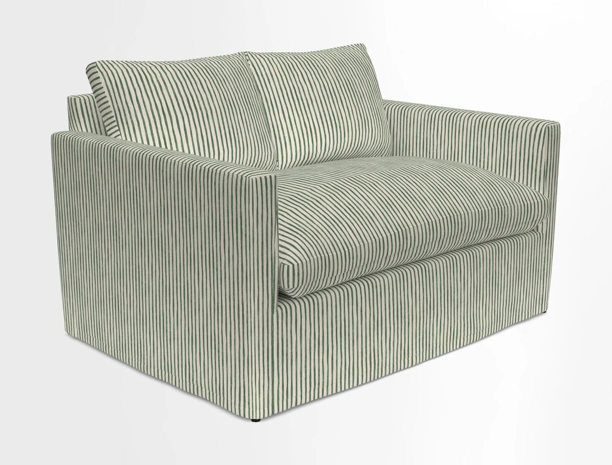 Heyshott 2 Seater Sofa in Two Tone Plain Biscuit. Loose cover option available