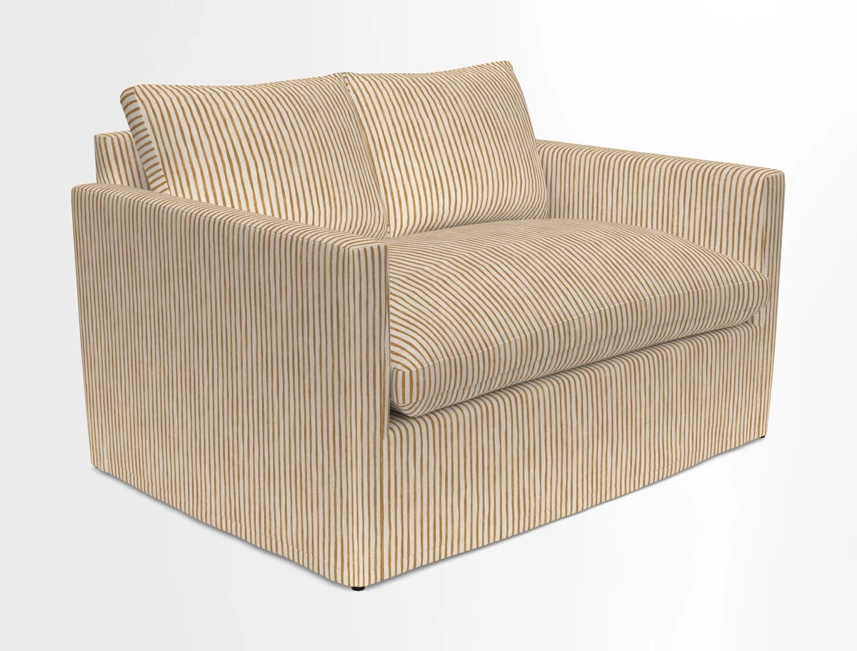 Heyshott 2 Seater Sofa in Two Tone Plain Biscuit. Loose cover option available