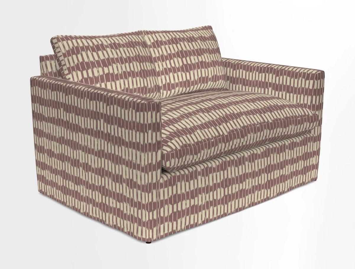 Heyshott 2 Seater Sofa in Two Tone Plain Biscuit. Loose cover option available