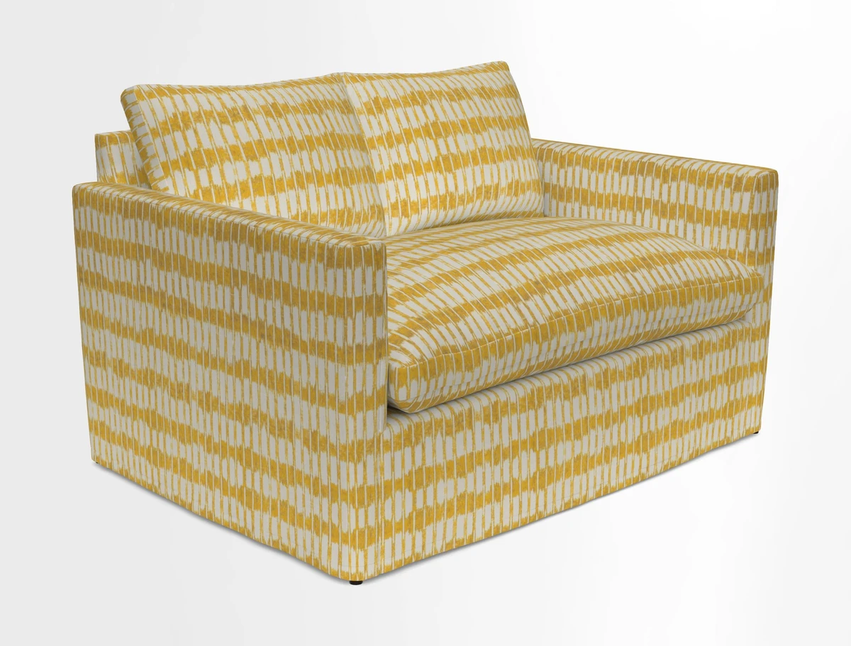 Heyshott 2 Seater Sofa in Two Tone Plain Biscuit. Loose cover option available