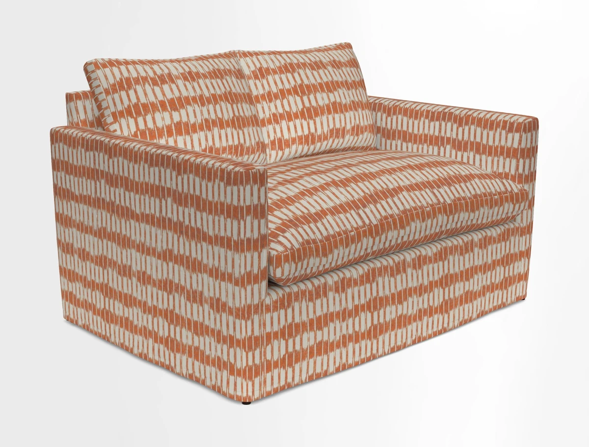 Heyshott 2 Seater Sofa in Two Tone Plain Biscuit. Loose cover option available