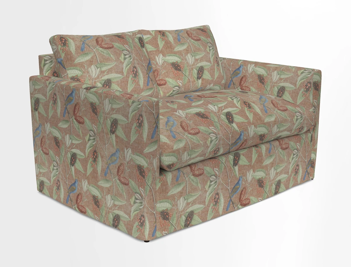 Heyshott 2 Seater Sofa in Two Tone Plain Biscuit. Loose cover option available