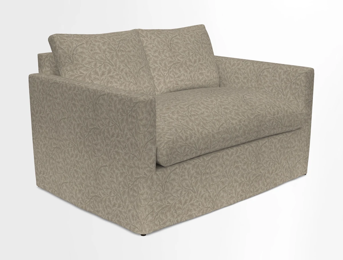 Heyshott 2 Seater Sofa in Two Tone Plain Biscuit. Loose cover option available