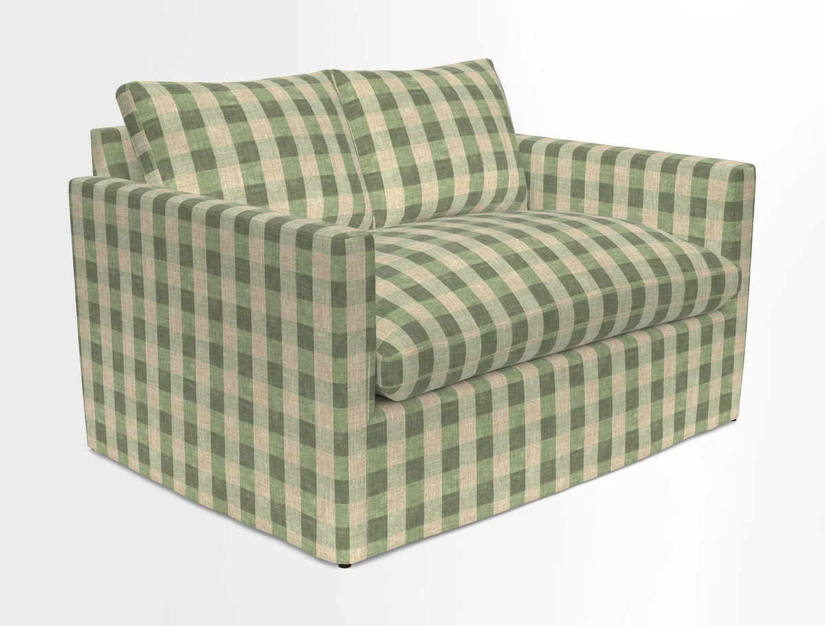 Heyshott 2 Seater Sofa in Two Tone Plain Biscuit. Loose cover option available