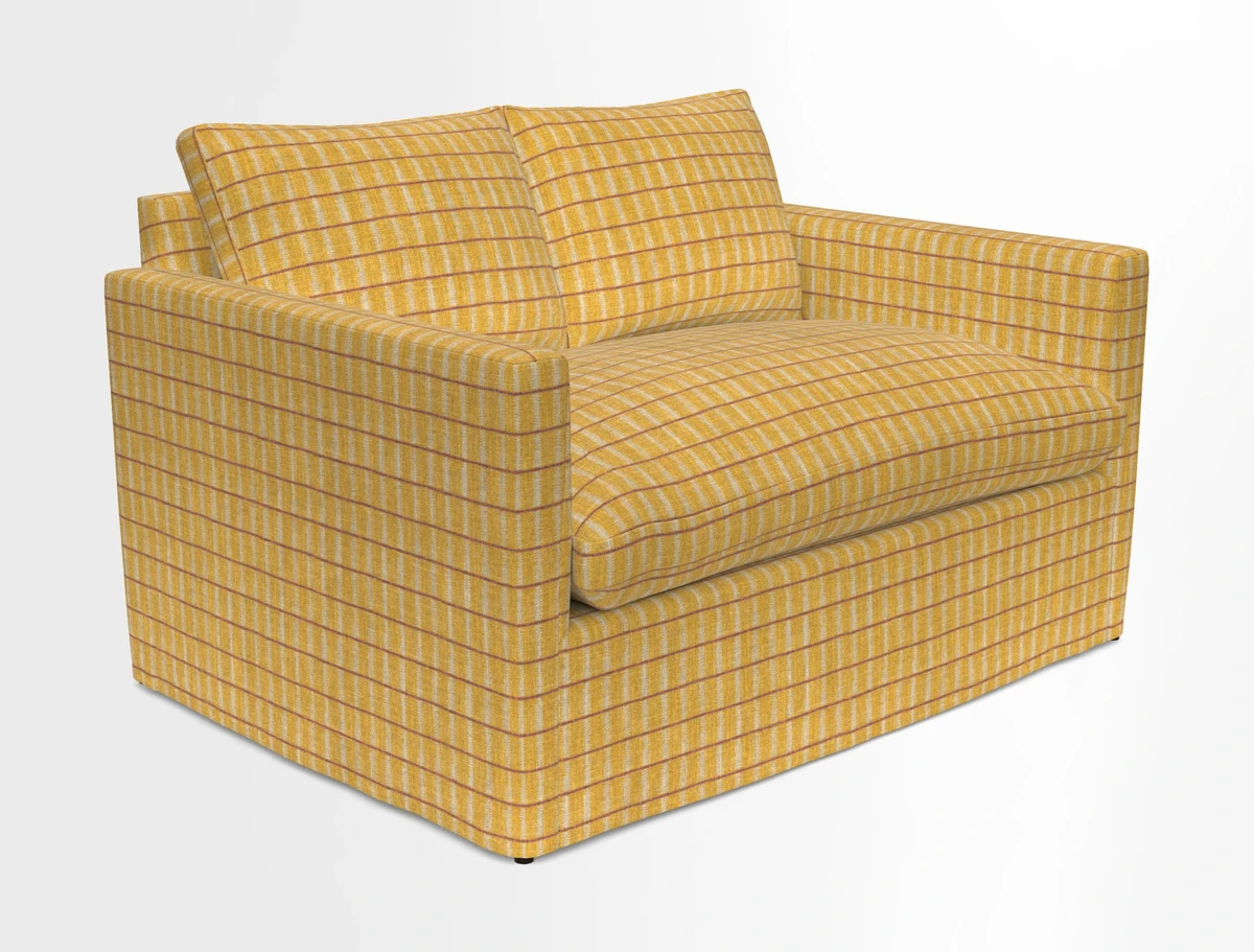 Heyshott 2 Seater Sofa in Two Tone Plain Biscuit. Loose cover option available