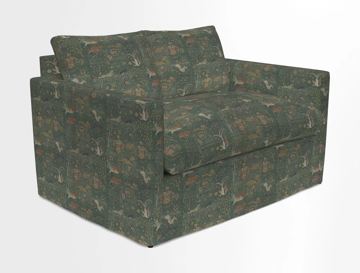Heyshott 2 Seater Sofa in Two Tone Plain Biscuit. Loose cover option available