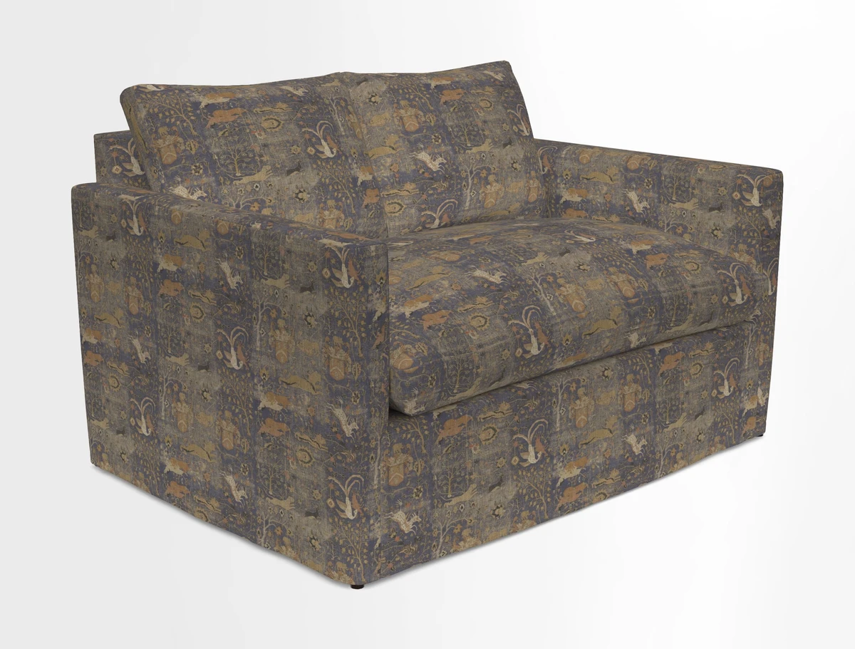 Heyshott 2 Seater Sofa in Two Tone Plain Biscuit. Loose cover option available