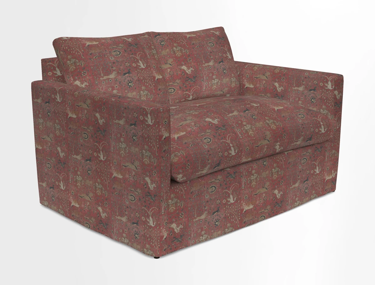 Heyshott 2 Seater Sofa in Two Tone Plain Biscuit. Loose cover option available