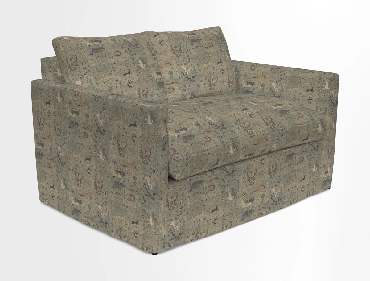 Heyshott 2 Seater Sofa in Two Tone Plain Biscuit. Loose cover option available