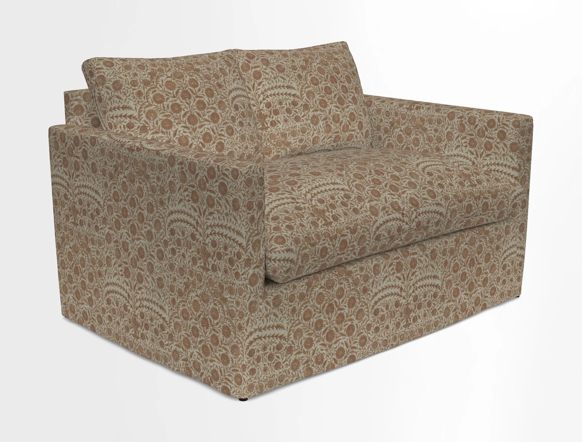 Heyshott 2 Seater Sofa in Two Tone Plain Biscuit. Loose cover option available