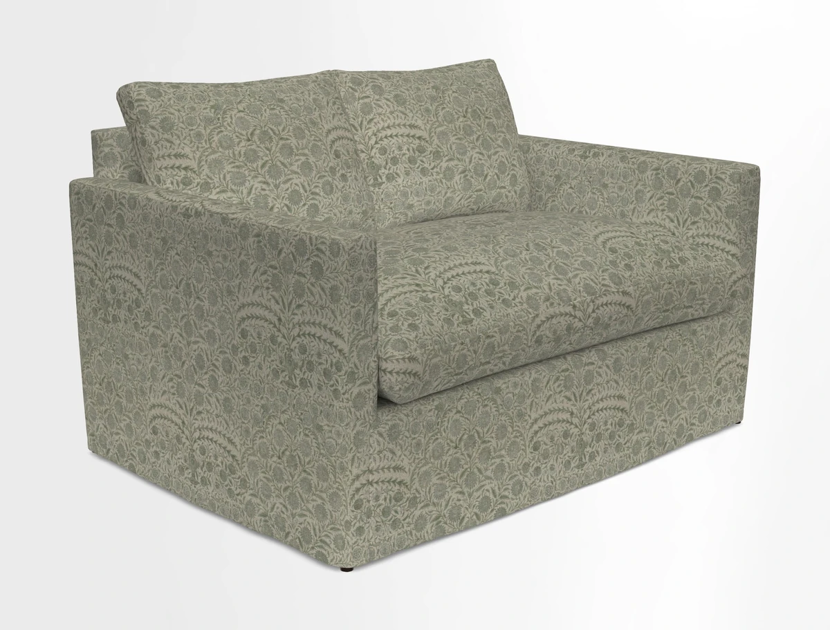 Heyshott 2 Seater Sofa in Two Tone Plain Biscuit. Loose cover option available