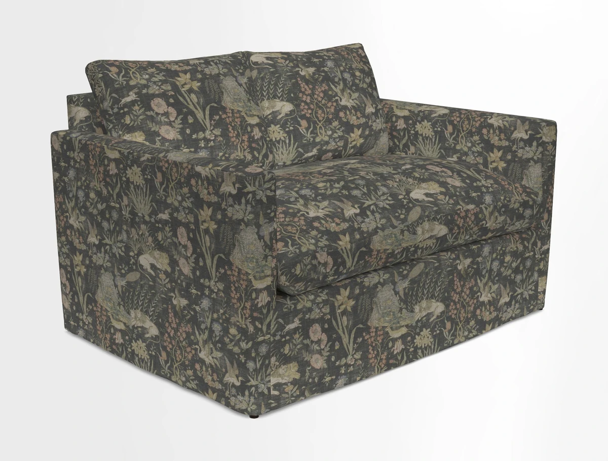 Heyshott 2 Seater Sofa in Two Tone Plain Biscuit. Loose cover option available