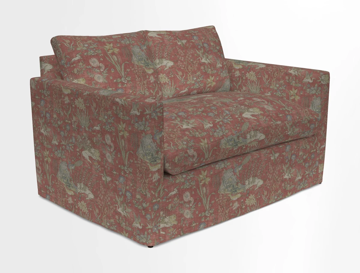 Heyshott 2 Seater Sofa in Two Tone Plain Biscuit. Loose cover option available
