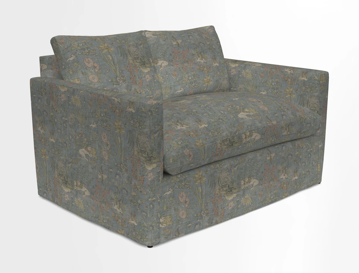 Heyshott 2 Seater Sofa in Two Tone Plain Biscuit. Loose cover option available