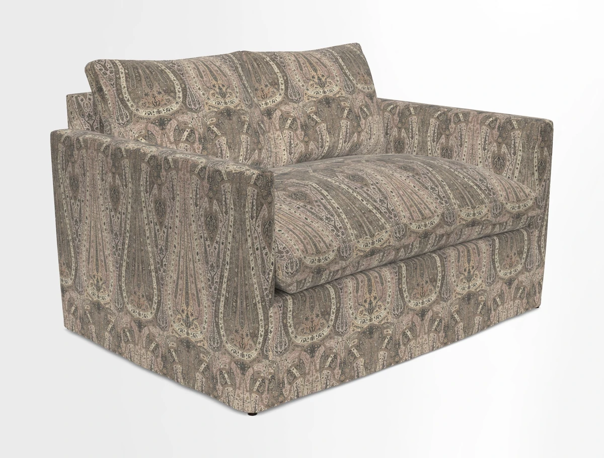 Heyshott 2 Seater Sofa in Two Tone Plain Biscuit. Loose cover option available