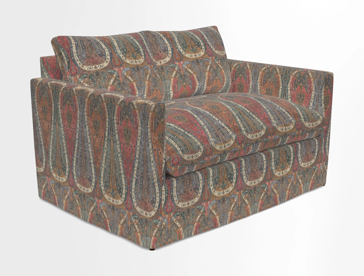 Heyshott 2 Seater Sofa in Two Tone Plain Biscuit. Loose cover option available