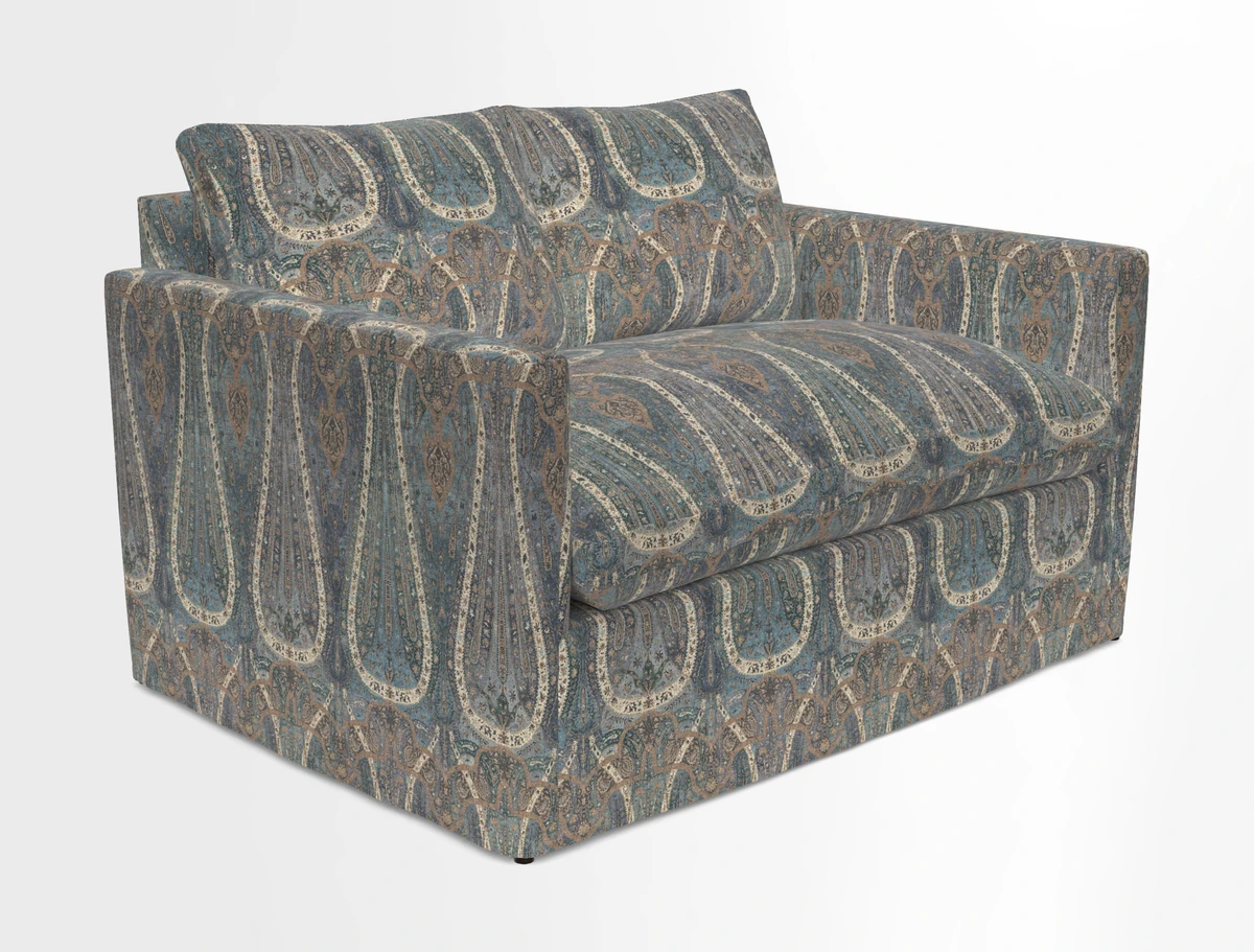 Heyshott 2 Seater Sofa in Two Tone Plain Biscuit. Loose cover option available
