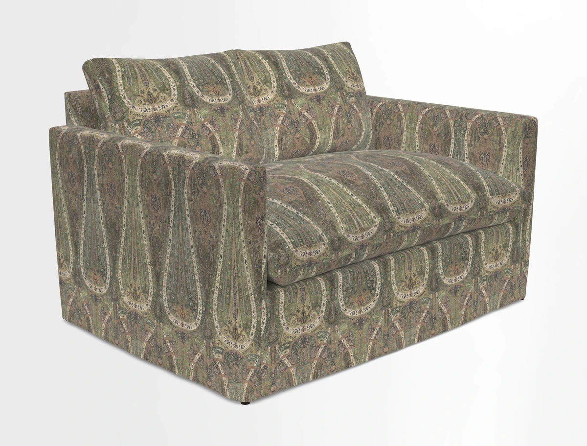 Heyshott 2 Seater Sofa in Two Tone Plain Biscuit. Loose cover option available