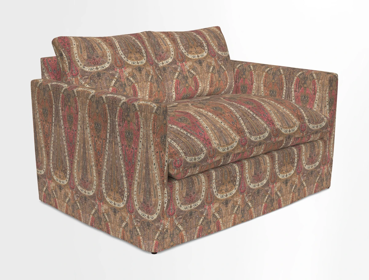 Heyshott 2 Seater Sofa in Two Tone Plain Biscuit. Loose cover option available