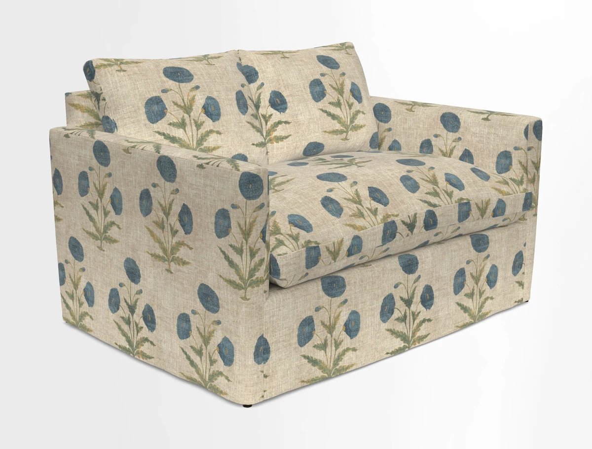 Heyshott 2 Seater Sofa in Two Tone Plain Biscuit. Loose cover option available