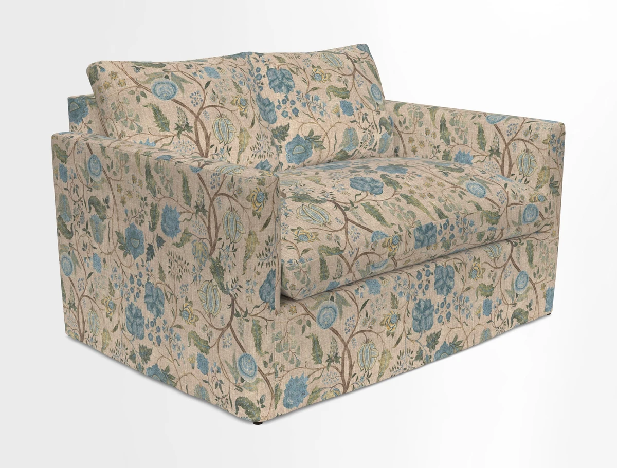 Heyshott 2 Seater Sofa in Two Tone Plain Biscuit. Loose cover option available
