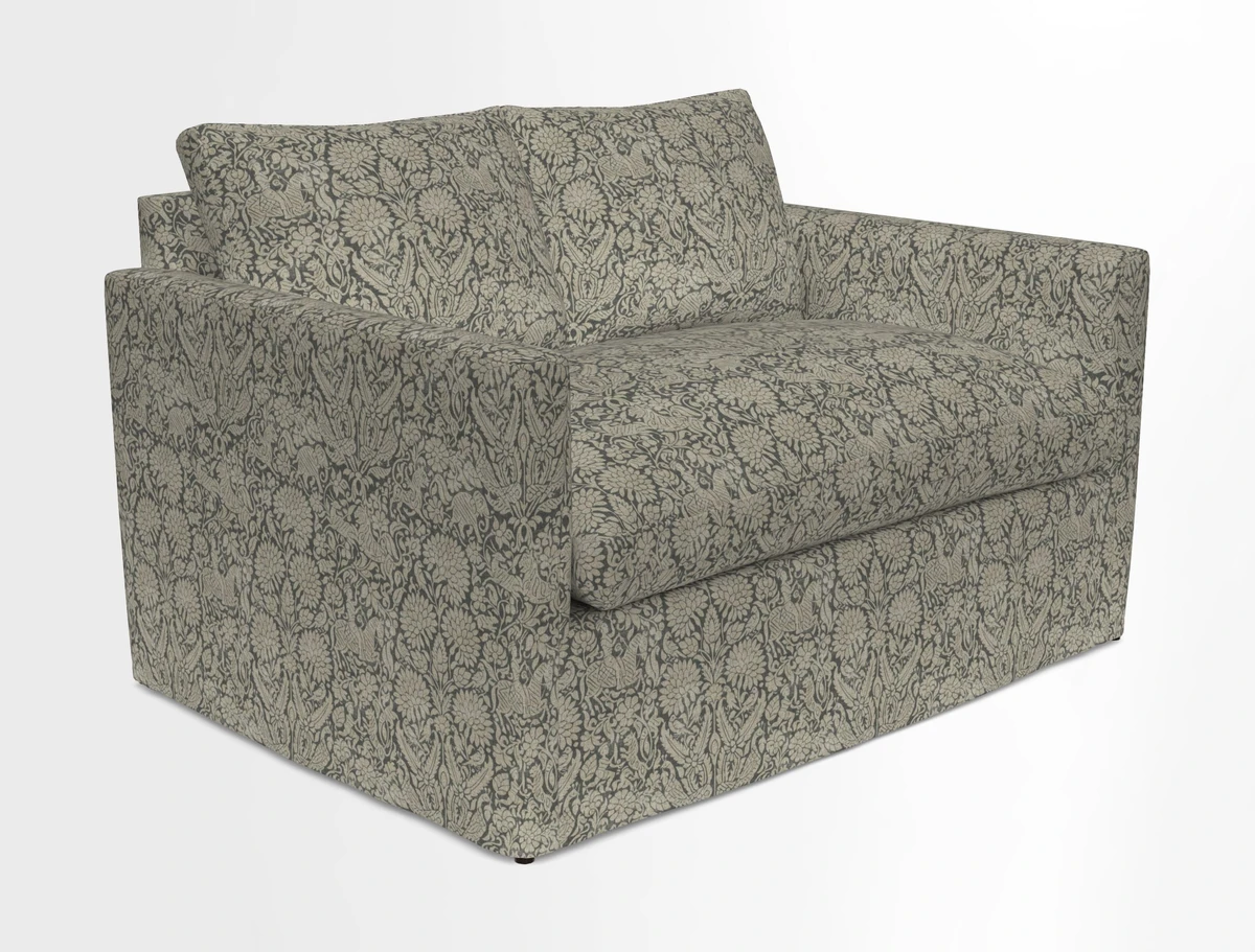 Heyshott 2 Seater Sofa in Two Tone Plain Biscuit. Loose cover option available