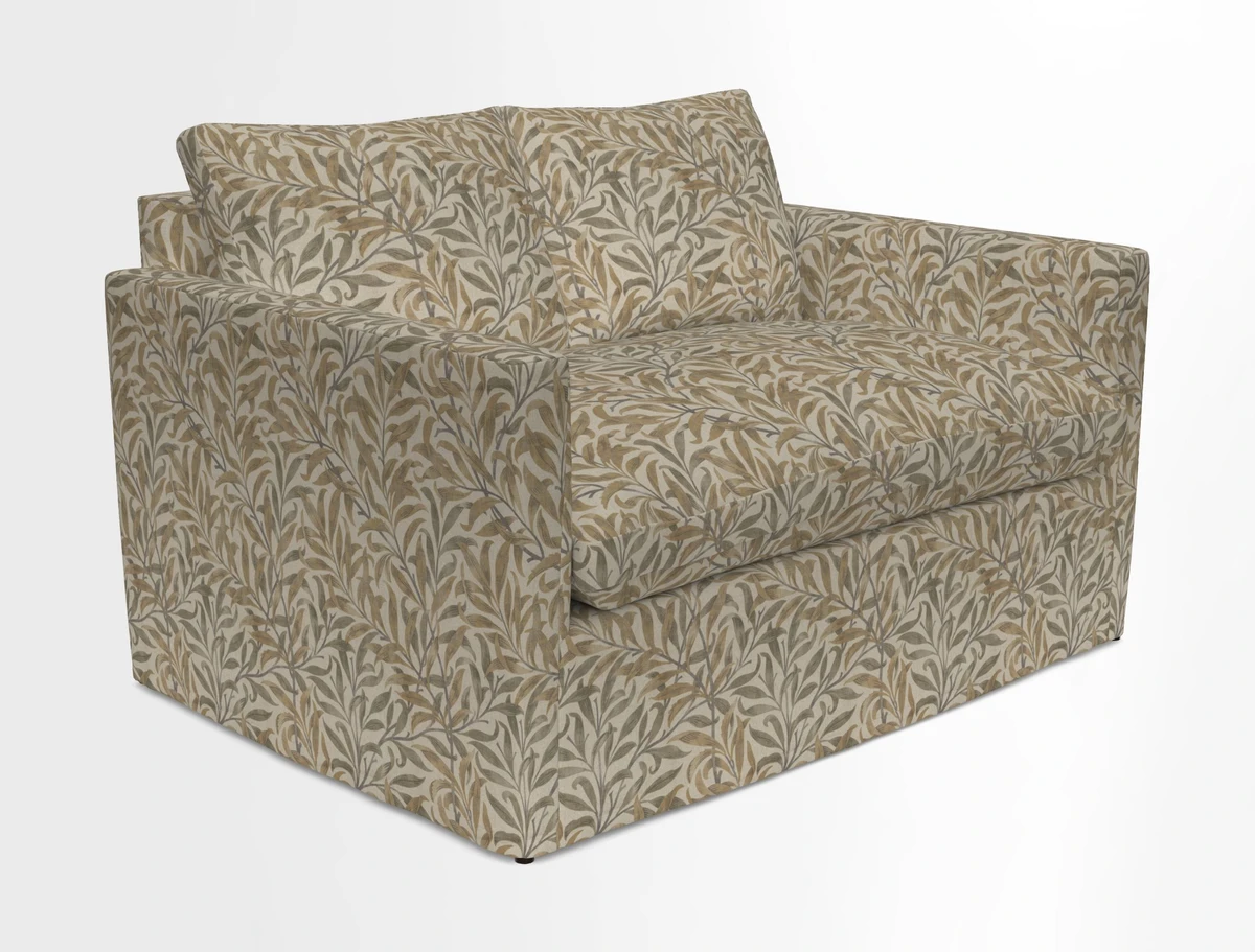 Heyshott 2 Seater Sofa in Two Tone Plain Biscuit. Loose cover option available