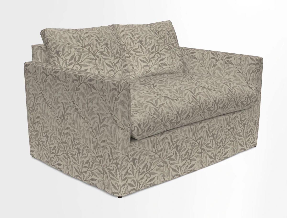 Heyshott 2 Seater Sofa in Two Tone Plain Biscuit. Loose cover option available