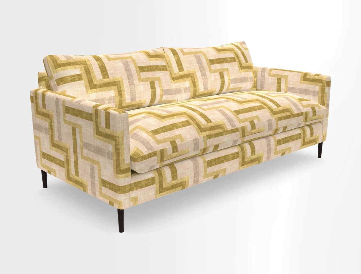 Heyshott 3 Seater Sofa in Two Tone Plain Biscuit. Loose cover option available