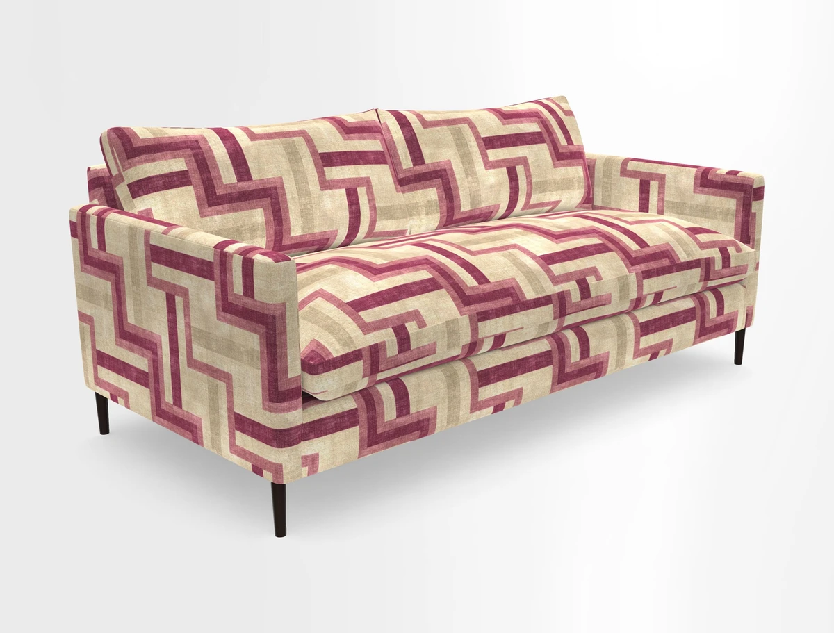 Heyshott 3 Seater Sofa in Two Tone Plain Biscuit. Loose cover option available