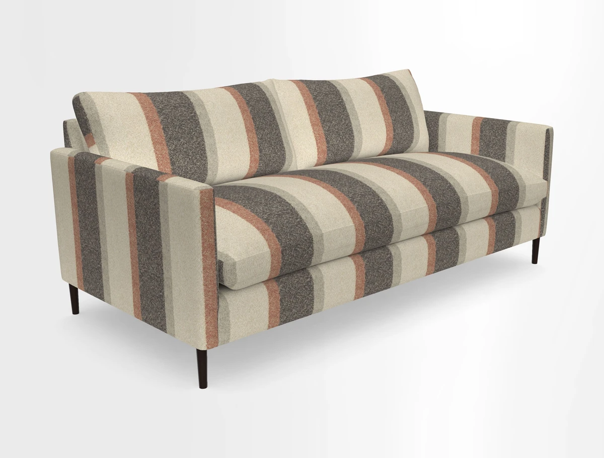 Heyshott 3 Seater Sofa in Two Tone Plain Biscuit. Loose cover option available