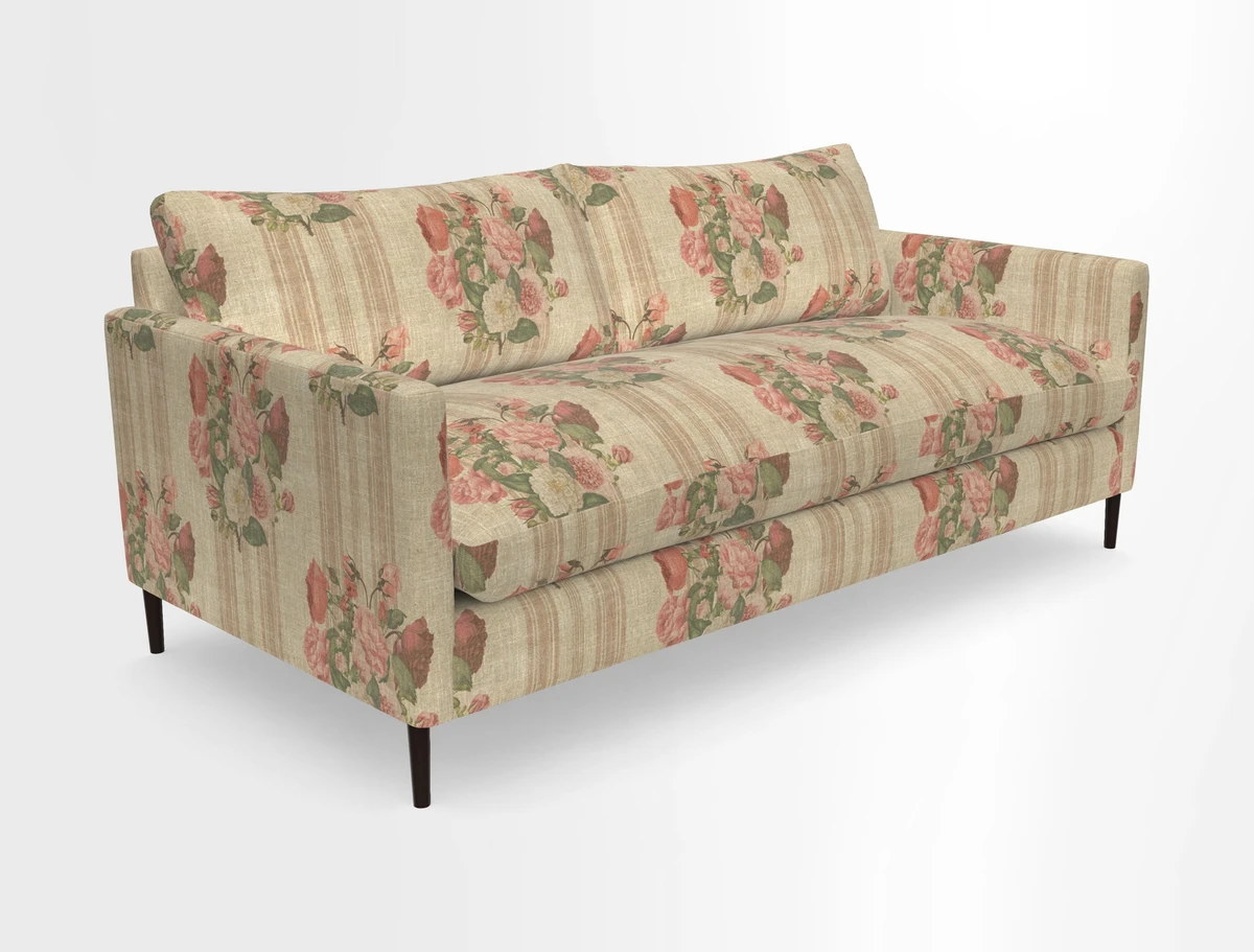 Heyshott 3 Seater Sofa in Two Tone Plain Biscuit. Loose cover option available