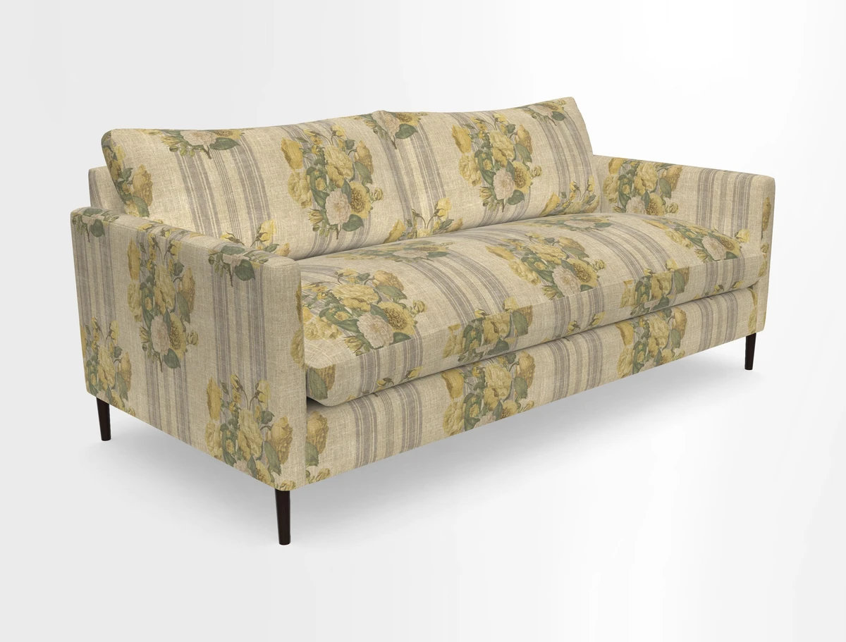 Heyshott 3 Seater Sofa in Two Tone Plain Biscuit. Loose cover option available