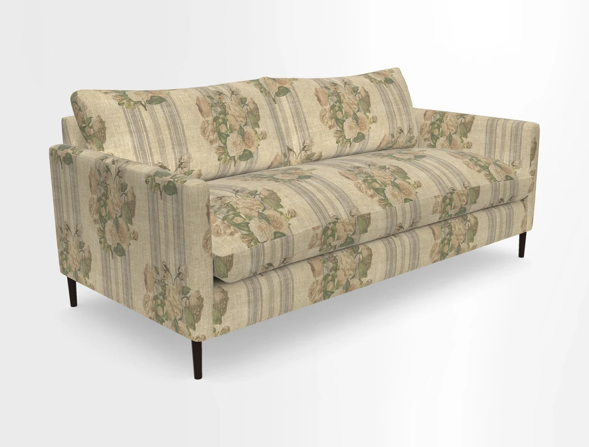 Heyshott 3 Seater Sofa in Two Tone Plain Biscuit. Loose cover option available