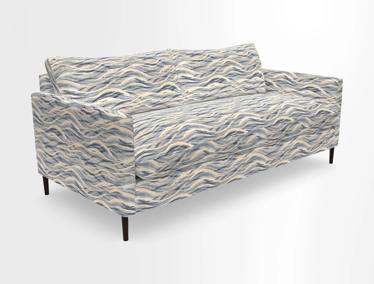Heyshott 3 Seater Sofa in Two Tone Plain Biscuit. Loose cover option available