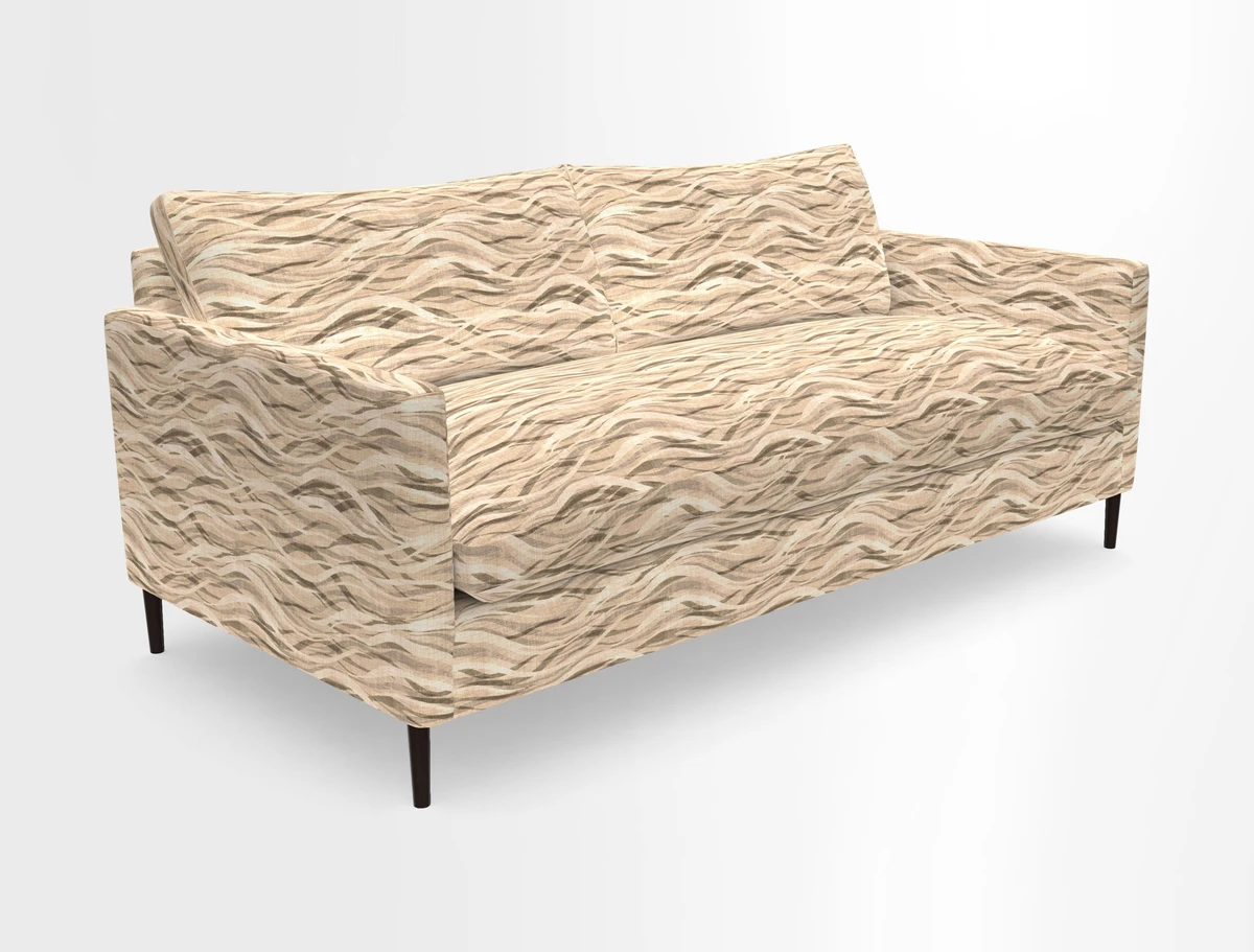 Heyshott 3 Seater Sofa in Two Tone Plain Biscuit. Loose cover option available
