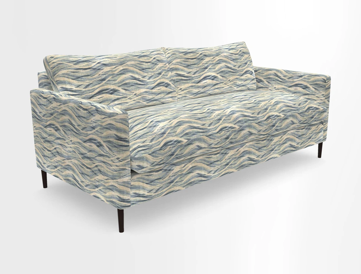 Heyshott 3 Seater Sofa in Two Tone Plain Biscuit. Loose cover option available