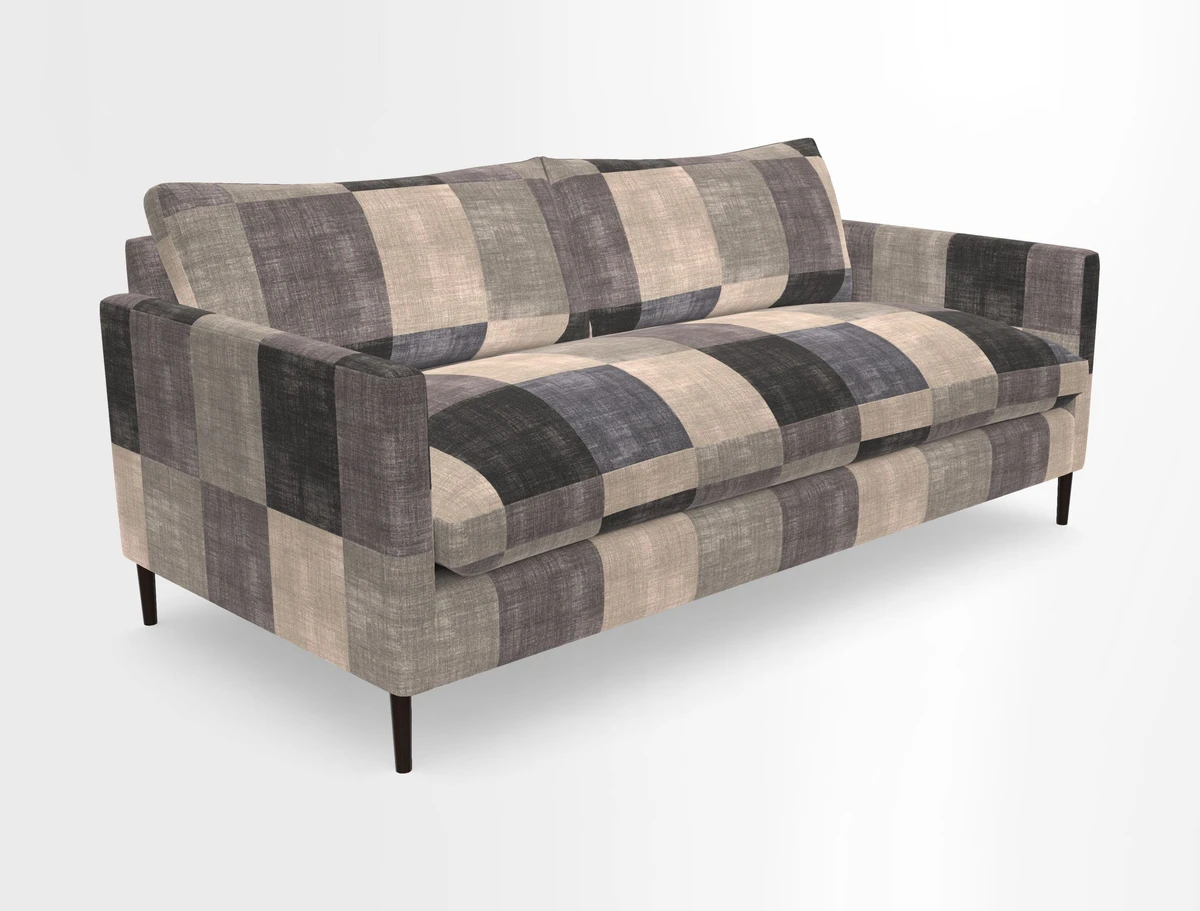 Heyshott 3 Seater Sofa in Two Tone Plain Biscuit. Loose cover option available