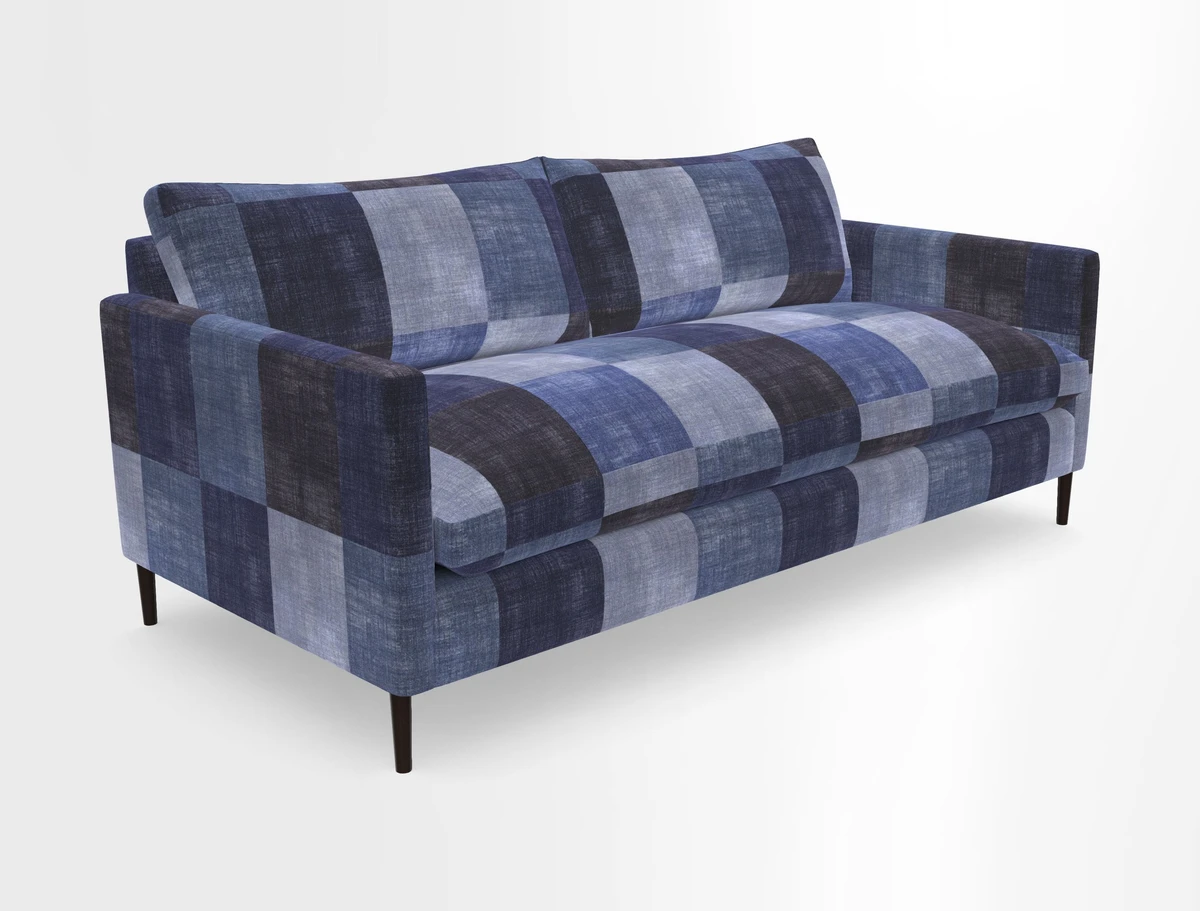 Heyshott 3 Seater Sofa in Two Tone Plain Biscuit. Loose cover option available