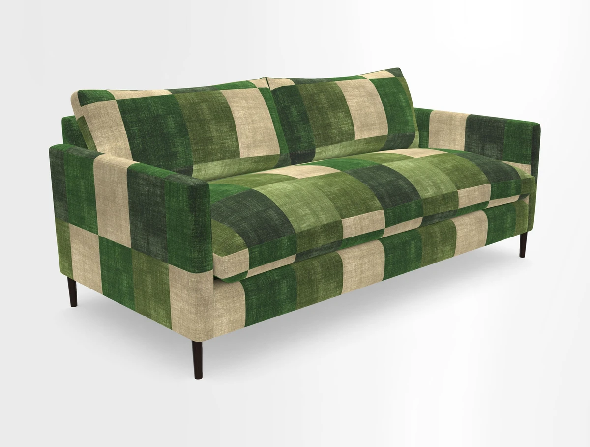 Heyshott 3 Seater Sofa in Two Tone Plain Biscuit. Loose cover option available
