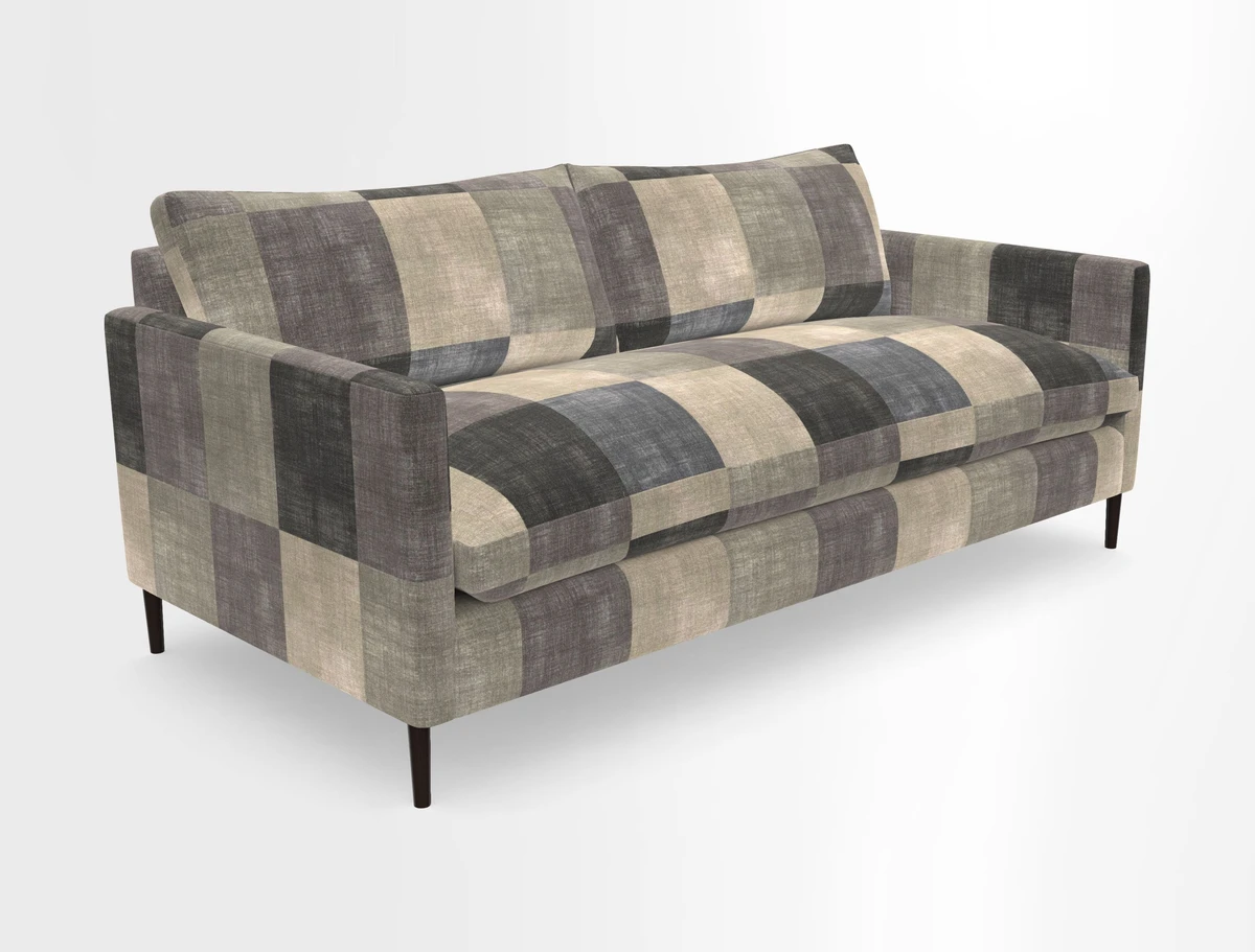 Heyshott 3 Seater Sofa in Two Tone Plain Biscuit. Loose cover option available