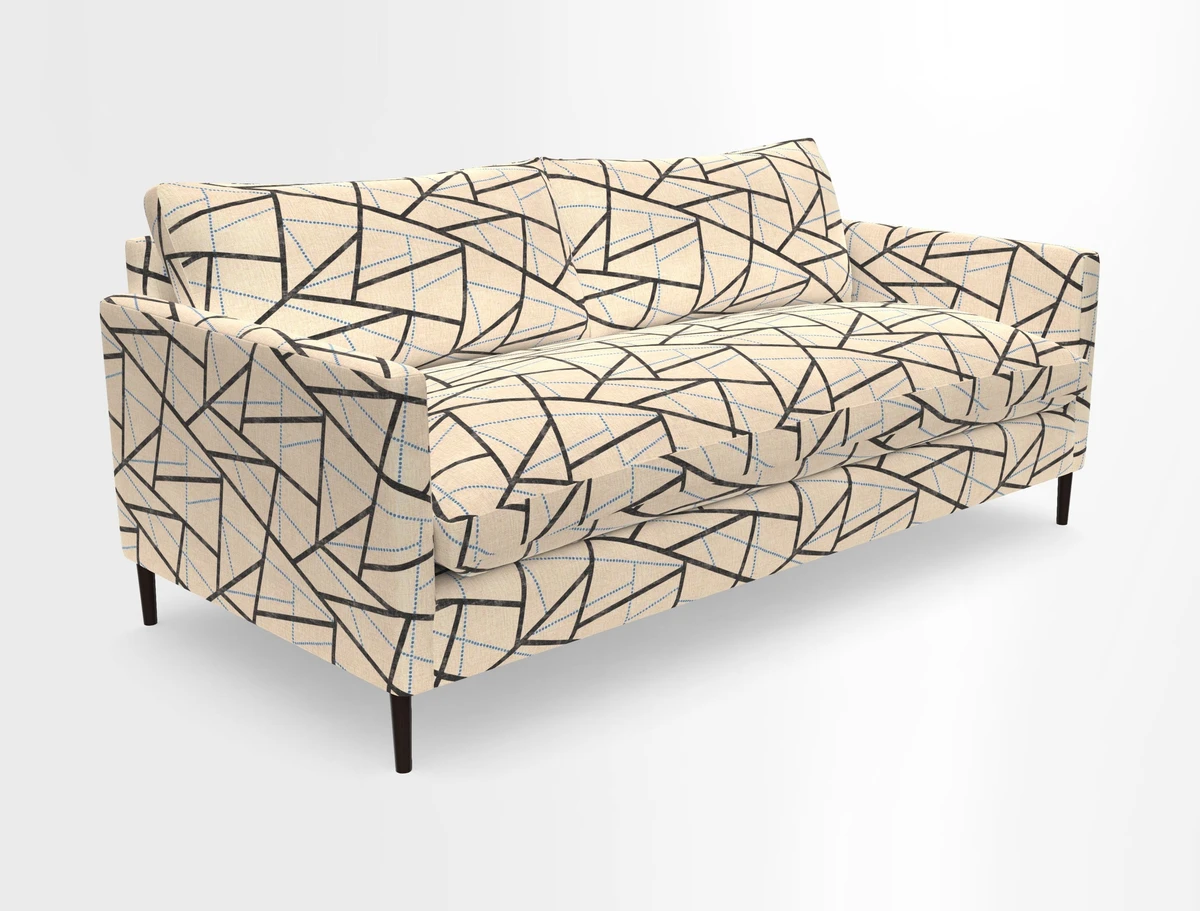 Heyshott 3 Seater Sofa in Two Tone Plain Biscuit. Loose cover option available