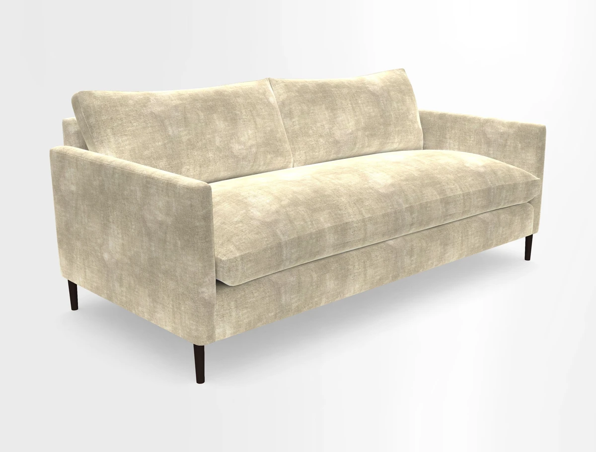 Heyshott 3 Seater Sofa in Two Tone Plain Biscuit. Loose cover option available