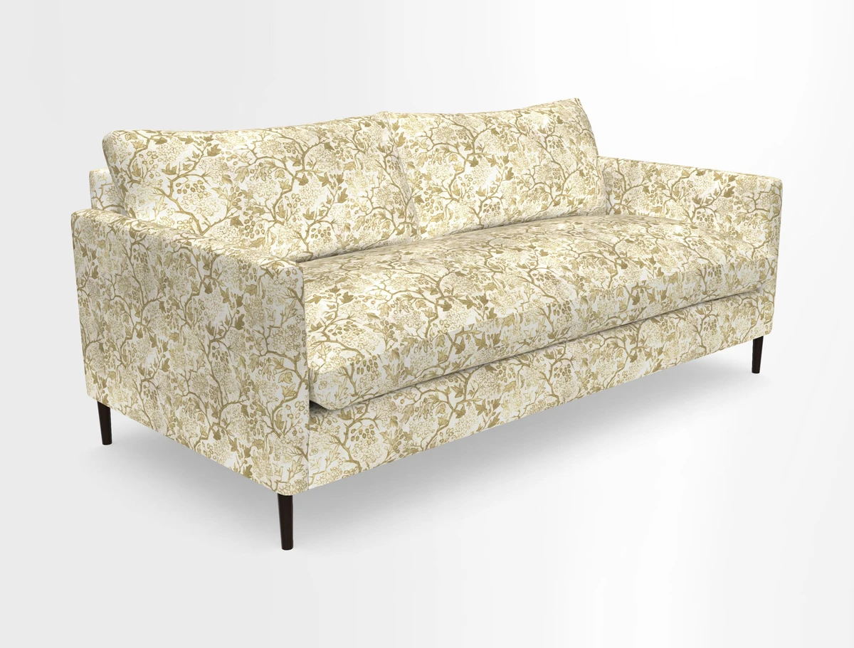 Heyshott 3 Seater Sofa in Two Tone Plain Biscuit. Loose cover option available