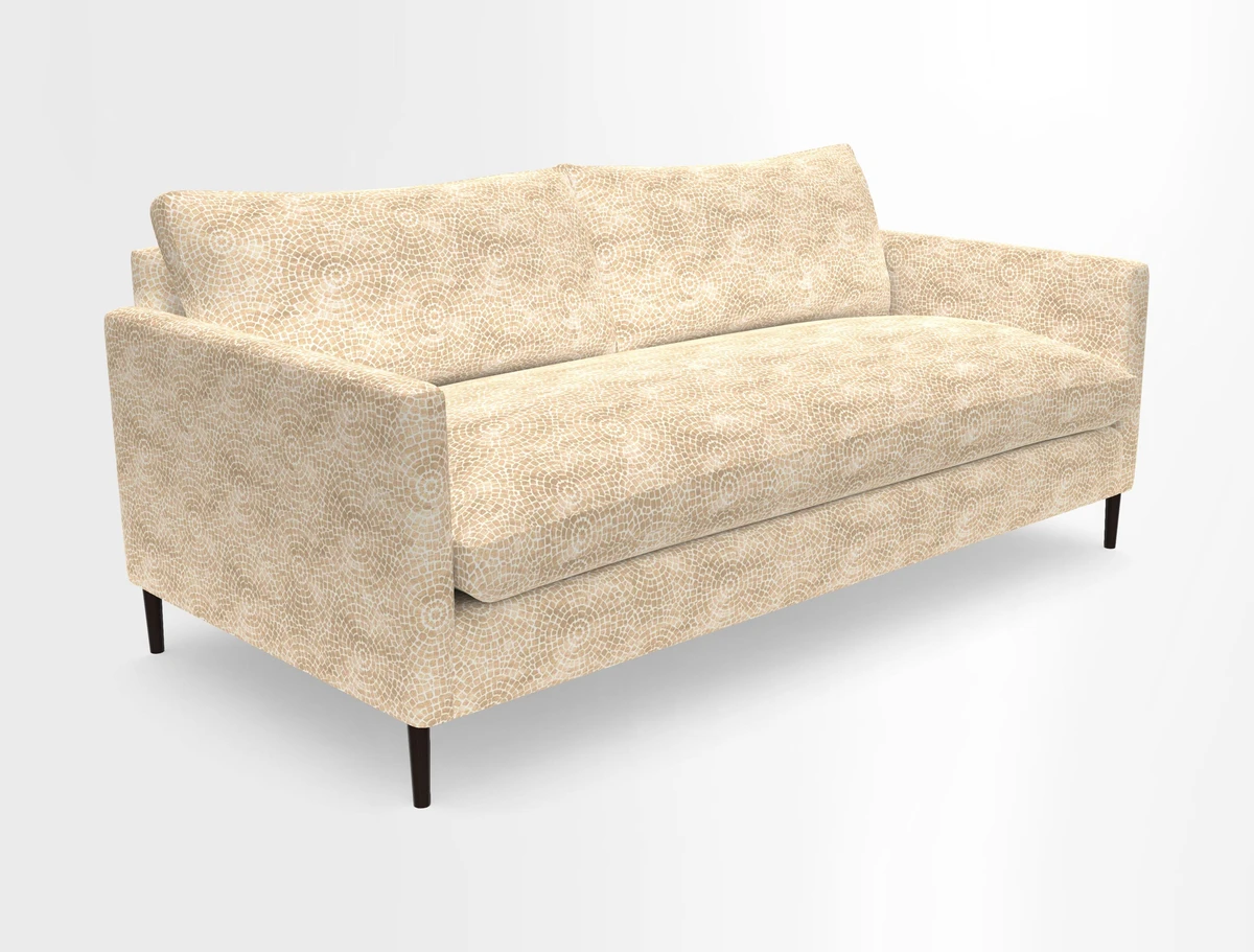 Heyshott 3 Seater Sofa in Two Tone Plain Biscuit. Loose cover option available