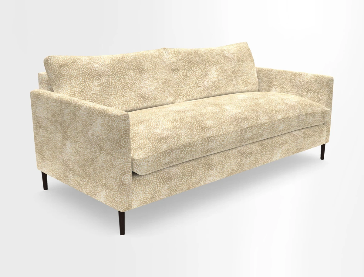 Heyshott 3 Seater Sofa in Two Tone Plain Biscuit. Loose cover option available