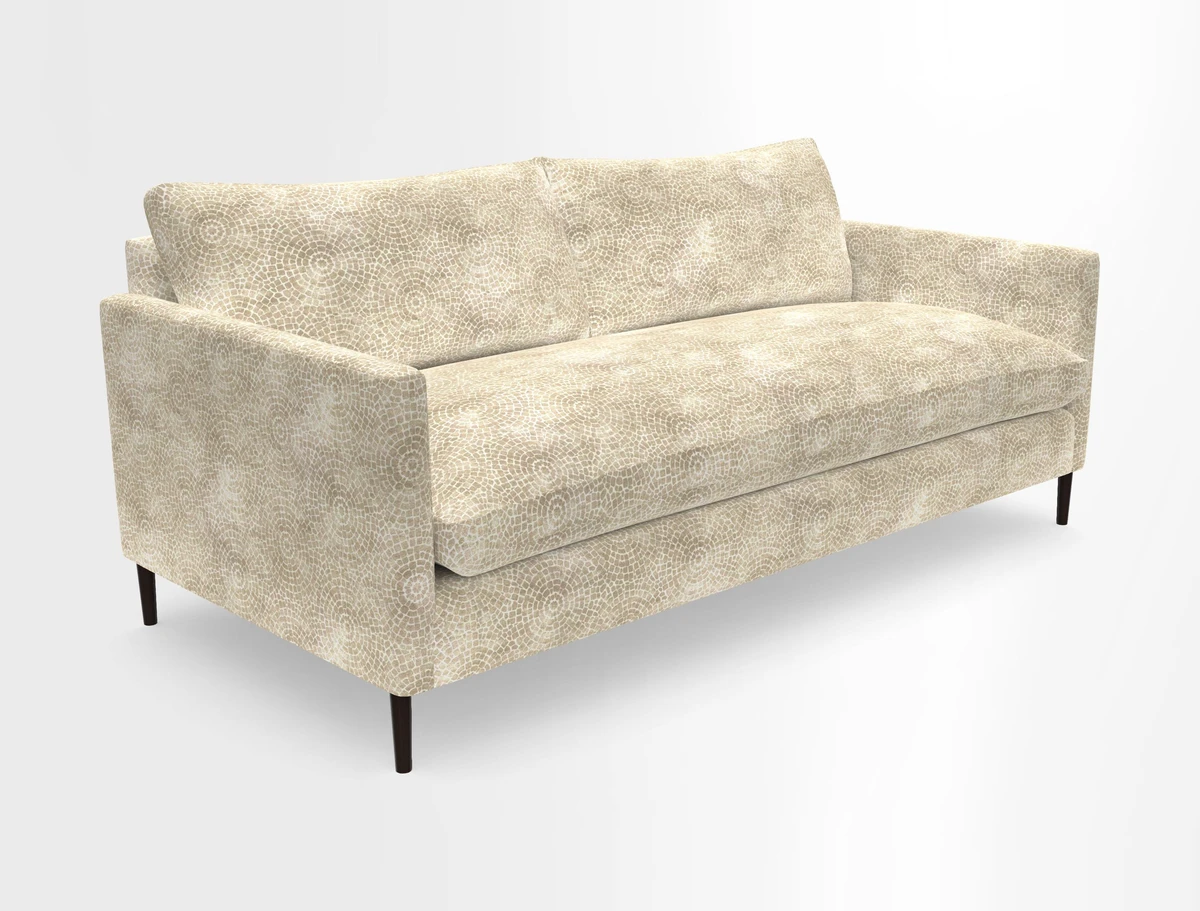 Heyshott 3 Seater Sofa in Two Tone Plain Biscuit. Loose cover option available