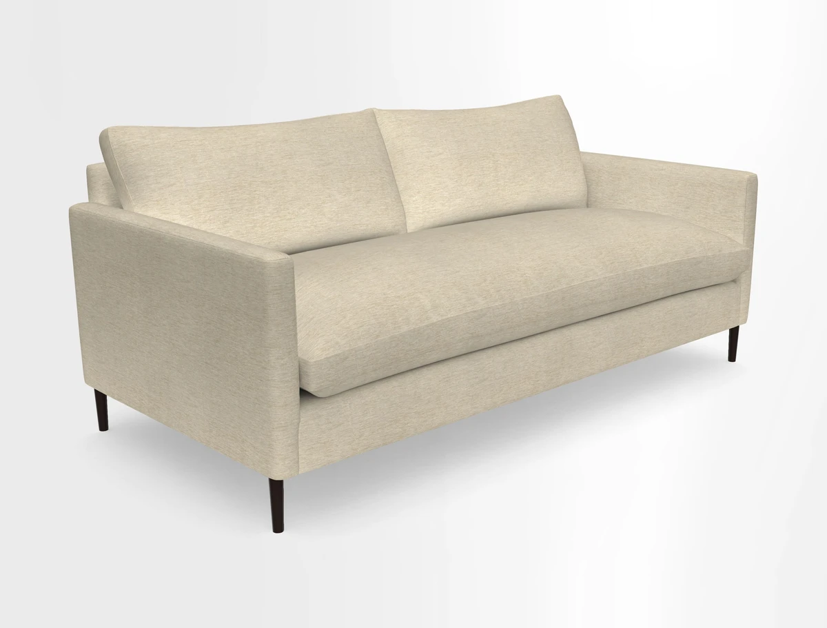 Heyshott 3 Seater Sofa in Two Tone Plain Biscuit. Loose cover option available