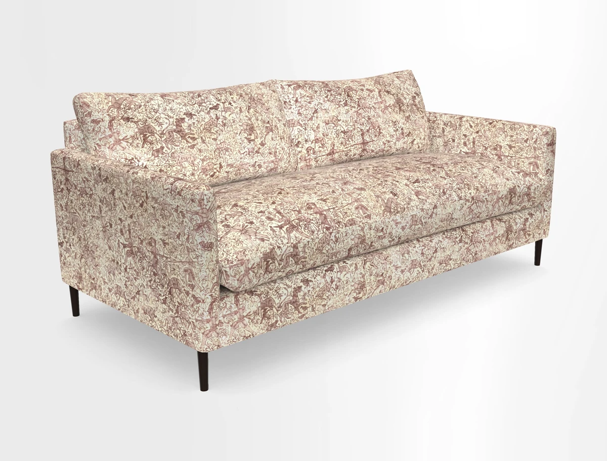 Heyshott 3 Seater Sofa in Two Tone Plain Biscuit. Loose cover option available